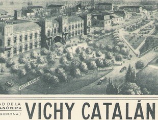 una imatge antiga del balneari  VICHY CATALÁN 