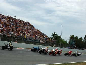 Sortida de la cursa de Moto GP del 2009 al circuit de Catalunya.  LLUÍS VERT