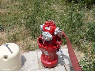 Un hidrant de la xarxa municipal de Cerdanyola.  C. ALUJU