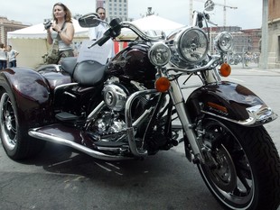 Prototip de la moto presentada al concurs estatal de Harley Davidson. /  ARXIU