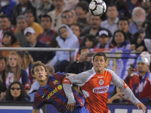 Marc Muniesa va ser titular contra els Chivas.  EFE