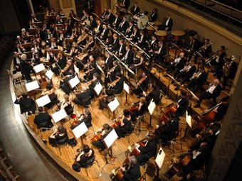 L'Orquestra Simfònica Nacional de Txèquia, a la imatge, es va presentar en formació clàssica al Pallars, on va ser dirigida per l'alabesa Inma Shara. ARXIU