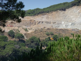 Imatge general de la pedrera d'en Busqué, a Dosrius. T.M