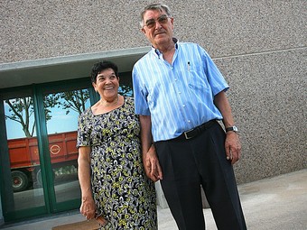 Jaume Juscafresa i la seva dona.  M. LL