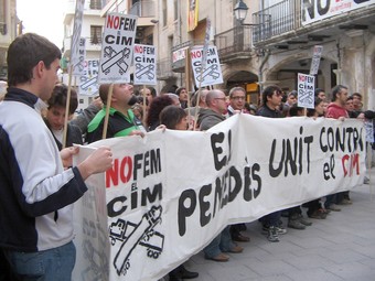 Imatge d'arxiu d'una manifestació en contra del Logis Penedès. /  EL PUNT