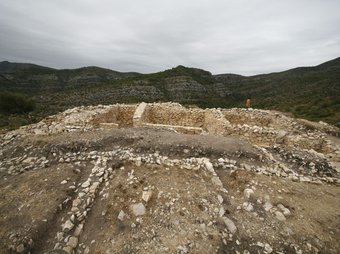 El jaciment preibèric de Sant Jaume Mas d'en Serra a Alcanar, en una foto de 2009 EL PUNT