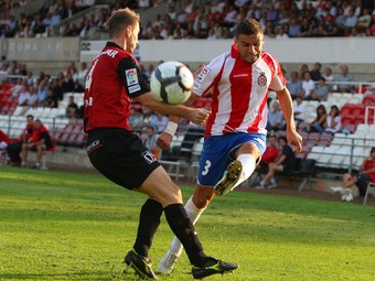 Bernaus, en el Girona-Real Unión del setembre.  LLUÍS SERRAT