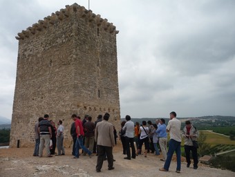 Un moment de la inauguració de la torre de Font de Quinto, ahir a Campredó. G.M