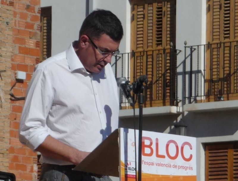 Enric Morera, del Bloc, en l'aplec del Puig de 2009. EL PUNT AVUI