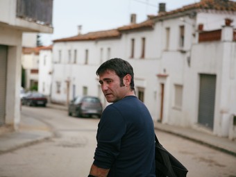 Sergi López, durant el rodatge de la pel·lícula a Camallera.