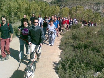 Aspecte de la marxa celebrada diumenge 8 de novembre. /  CEDIDA