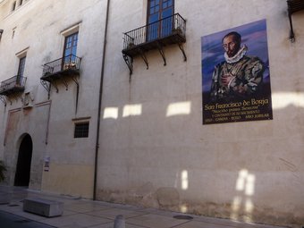 Façana principal del Palau Ducal dels Borja. /  ESCORCOLL