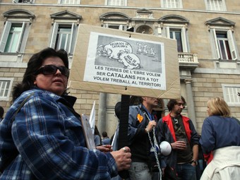 Manifestació dels treballadors de Lear, que deixarà a l'atur 515 persones./  I.M I.M ORIOL DURAN