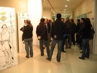 Un moment de la inauguració de la mostra que es podrà visitar fins al 30 de novembre.
