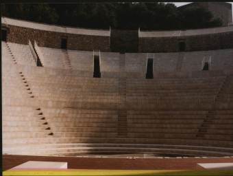 Imatge del teatre romà de Sagunt EL PUNT AVUI