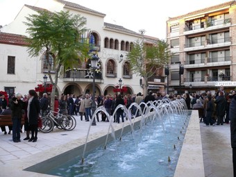 Imatge de la plaça del País Valencià en la data de la seua inauguració. /  ARXIU