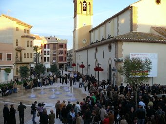 Aspecte de la plaça del País Valencià ara fa un any. ARXIU