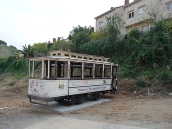 El tramvia al dipòsit del carrer Escalfapé /  I. M