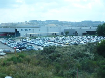 Perspectiva de la planta de Sony a Viladecavalls.  EL PUNT