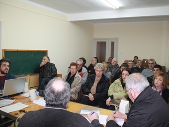 Una imatge de la reunió en què es va oficialitzar la plataforma.