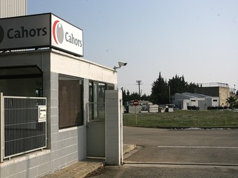 L'entrada a les instal·lacions de Cahors, al municipi de Vilamalla.  MANEL LLADÓ