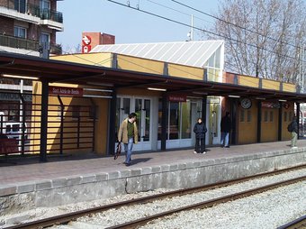 L'estació de trens de Sant Adrià de Besòs.  G. VIDAL