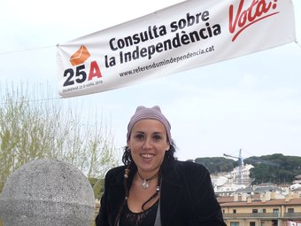 Anna Castelo, portaveu de la Plataforma Sant Cebrià Decideix. T.M