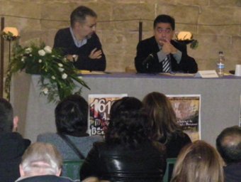 L'última conferència del congrés es va celebrar a la capella del castell de Miravet.  A.P