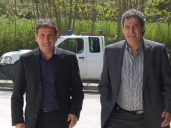 el vicepresident de la Diputació, Narcís Csassa, i l'alcalde de Viladrau, Francesc Xavier Bellvehí