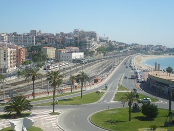 L'alliberament de la façana marítima de Tarragona serà amb tota probabilitat una de les moltes obres afectades per l'aturada en obra pública. Ò. PALAU