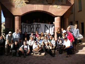 Participants a l'activitat d'activitat d'ahir a l'Argentera.  R. CERDÀ