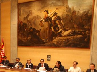 Una sessió del ple de la Diputació de Girona. PERE DURAN