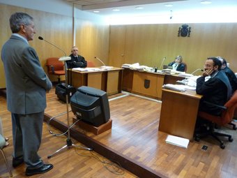 Joan Lao durant el judici que va tenir lloc el juny passat al jutjat penal de Girona ÒSCAR PINILLA