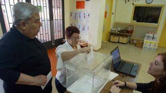 Primeres votacions a Mataró QUIM PUIG