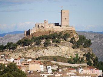Panoràmica del castell de Biar. /  ARXIU