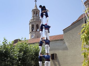 El 3 de 9 amb folre dels Capgrossos, carregat ahir a Premià PERE VIRGILI