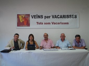D'esquerre a dreta , José Luis Sánchez, Eva Arambarri, Pedro Serna, Joan Pau Rica i Luis Lozano EL PUNT
