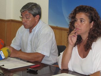 La consellera Pilar Costa, i el director general d'Emergències, Jaime Coll. GOVERN DE LES ILLES BALEARS