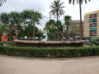 Font central de l'ajardinament del Parc d'Alborgí. CEDIDA
