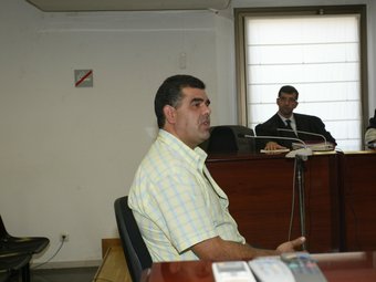 Miguel Ángel Moreno en el judici pel cas de la noia que va llençar al riu Segre. EUDALD PICAS