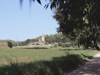 Parròquia de Sant Esteve de Palaudàries, que dóna nom als boscos afectats per la via E.A