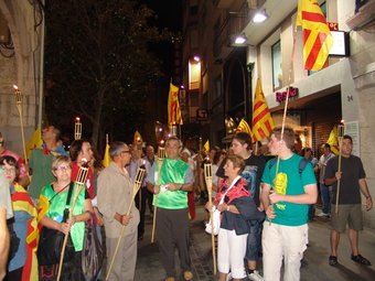La marxa de torxes de Figueres. Josep Puigbert