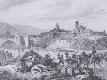 ‘Vue de Bezalu', de Jean-Charles Langlois (1826-1830) és una de les il·lustracions que apareix al catàleg. ARXIU