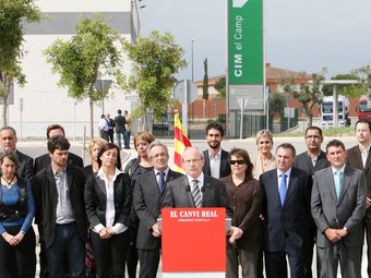 La candidatura del PSC per Tarragona , ahir, durant la presentació OLIVIA MOLET