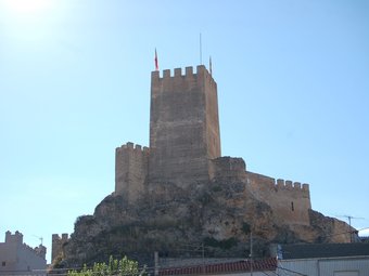 Vista general del castell de Banyeres de Mariola. R.BERENGUER