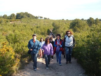Marxa per la zona de la Vallesa, al Parc Natural del Túria. ARXIU