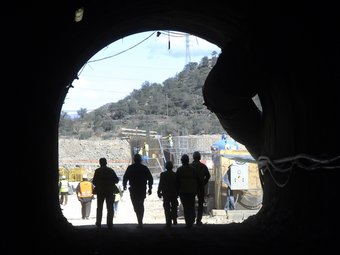 Excavació d'un túnel a Ponts de la xarxa del canal Segarra-Garrigues. EL PUNT