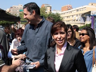 Alícia Sánchez-Camacho i Xavier García Albiol fent campanya junts ACN