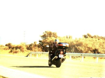La motocicleta, detectada pel radar MOSSOS D'ESQUADRA