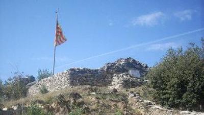 Les restes del castell d'Arrià. ARXIU
